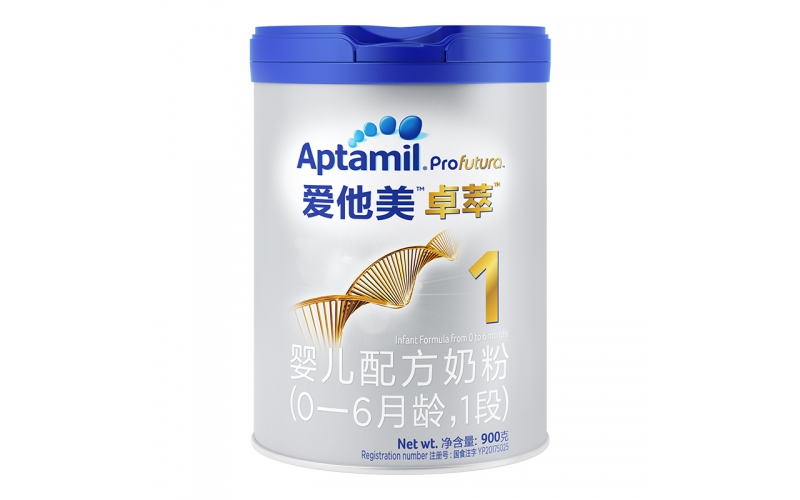 愛(ài)他美（Aptamil）卓萃嬰兒配方奶粉900g（0-6月，1段）