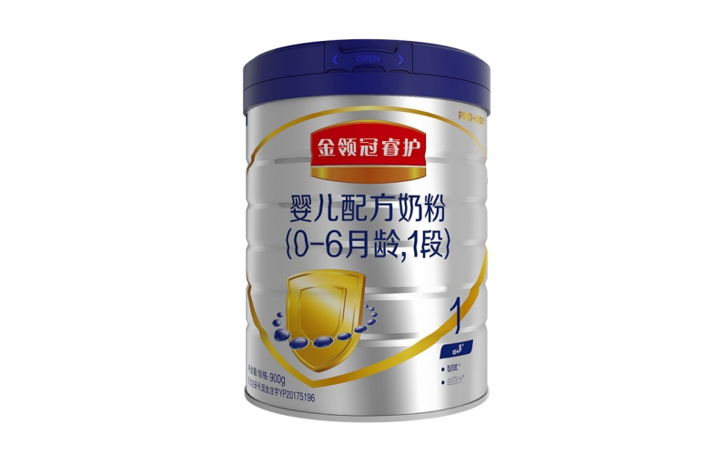 伊利奶粉 金領(lǐng)冠睿護系列 新西蘭原裝原罐進(jìn)口 含乳鐵蛋白 1段900克(0-6個(gè)月適用)