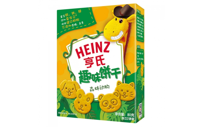亨氏 （Heinz）寶寶零食餅干 卡通造型趣味餅干 兒童餅干 森林動(dòng)物