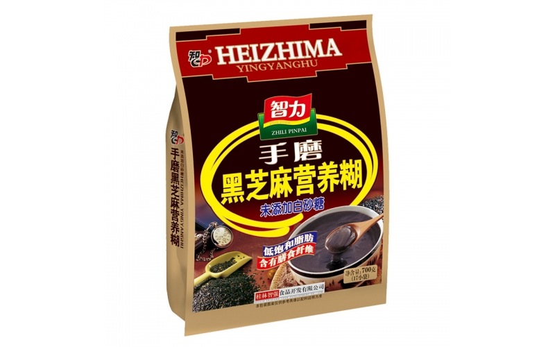 智力 手磨黑芝麻營(yíng)養糊700g/17小袋 未添加白砂糖中老年沖飲