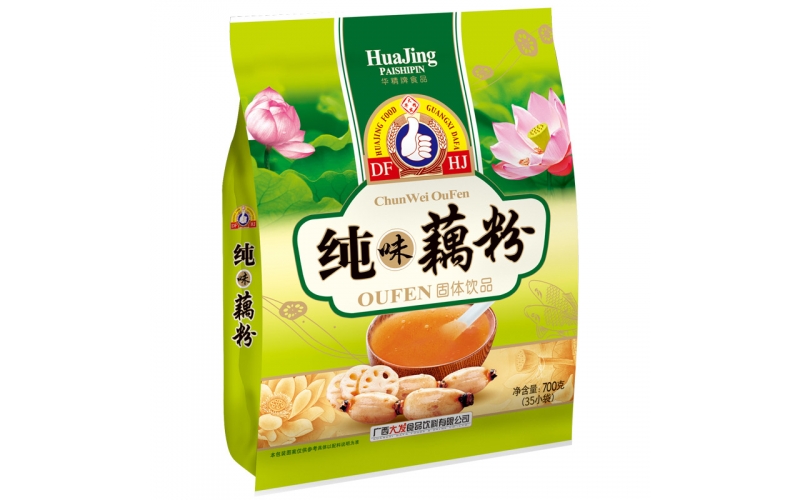 華精 西湖純味藕粉中老年700g小袋裝速溶即食手磨蓮子藕粉低糖營(yíng)養早餐