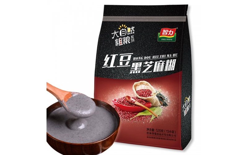智力 營(yíng)養早餐 紅豆黑芝麻糊 智力燕麥片旗下品牌 獨立小包裝 520g（40g-13小袋）