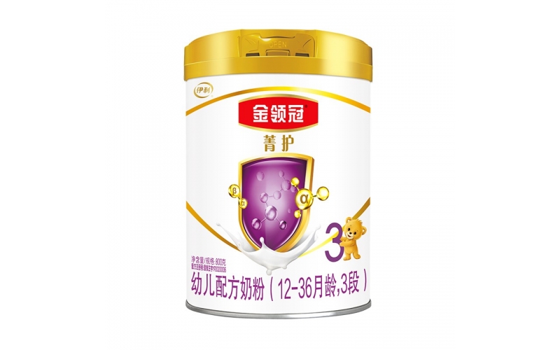伊利奶粉 金領(lǐng)冠菁護（原呵護）系列 嬰兒配方奶粉 1段800克（0-6個(gè)月嬰兒適用）