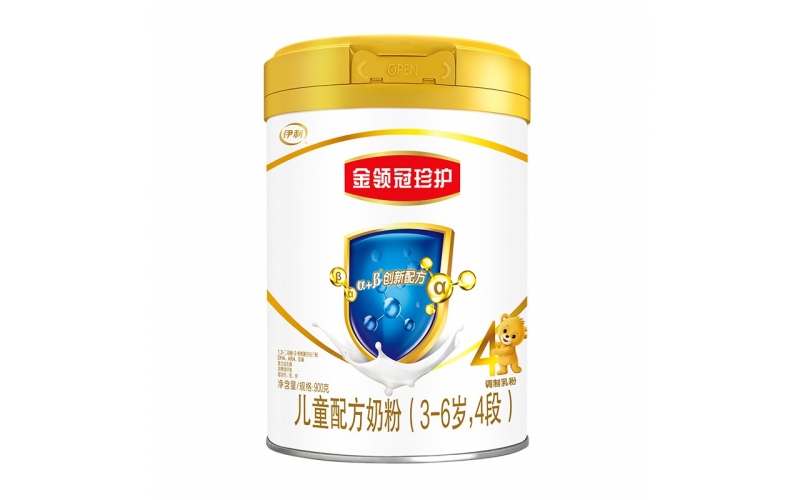 伊利奶粉 金領(lǐng)冠珍護系列 兒童配方奶粉 4段 900g（36-72月兒童配方奶粉）