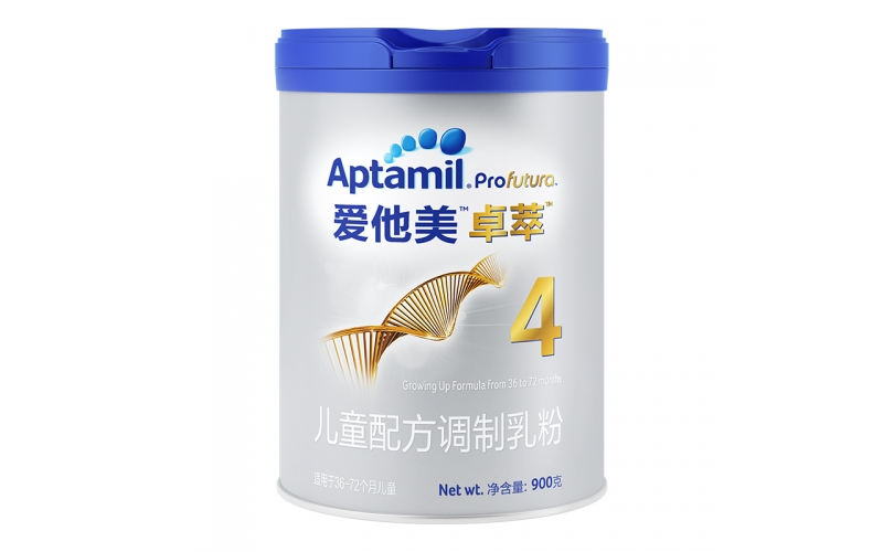 愛(ài)他美（Aptamil）卓萃兒童配方奶粉900g（36-72月，4段）